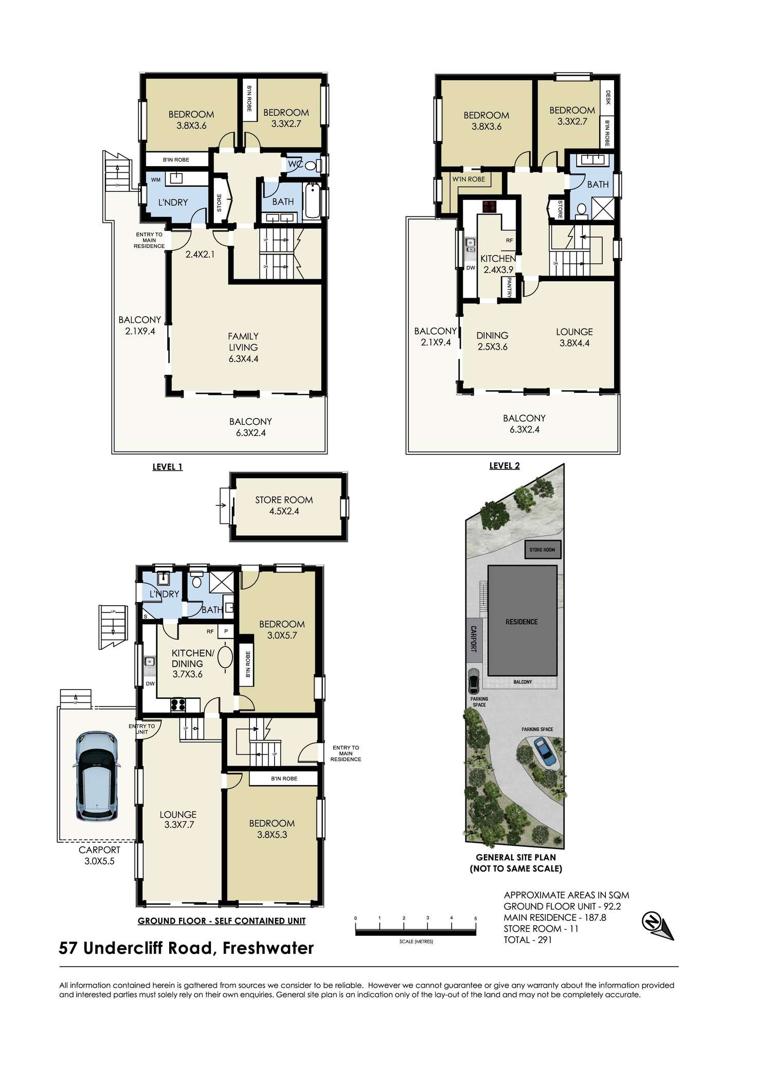 Floorplan of Homely house listing, 57 Undercliff Road, Freshwater NSW 2096