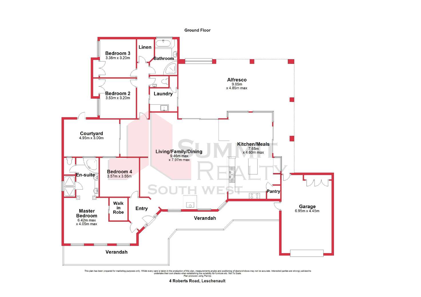 Floorplan of Homely house listing, 4 Roberts Road, Leschenault WA 6233