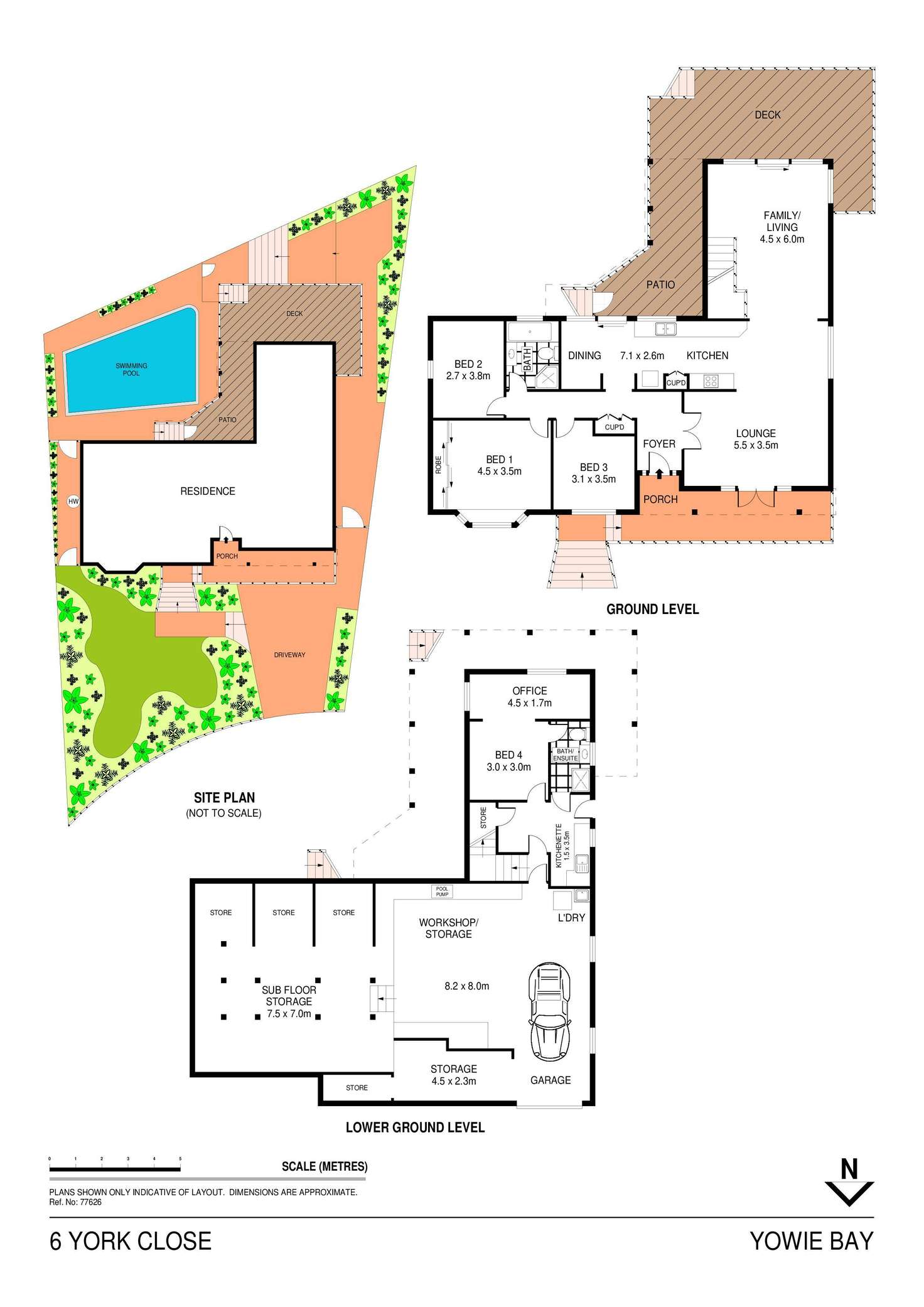 Floorplan of Homely house listing, 6 York Close, Yowie Bay NSW 2228