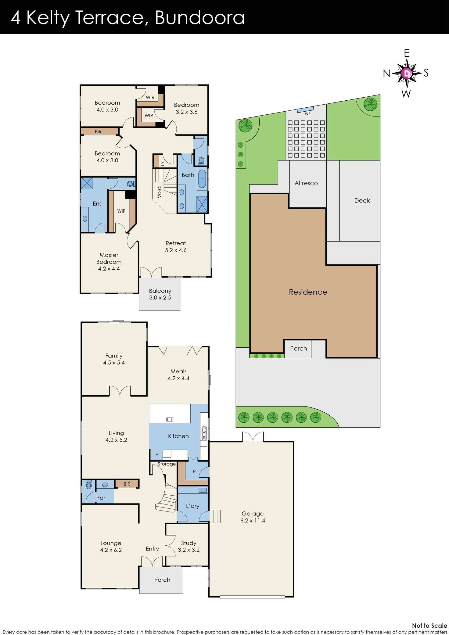 Floorplan of Homely house listing, 4 Kelty Terrace, Bundoora VIC 3083