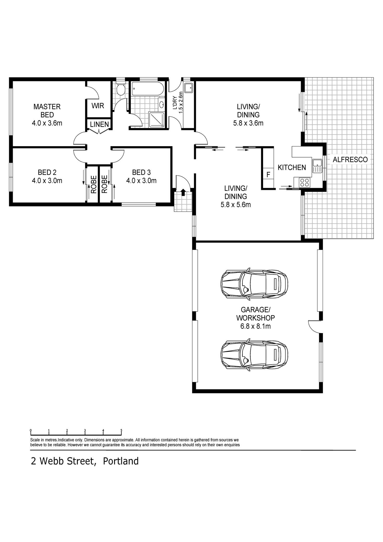 Floorplan of Homely house listing, 2 Webb Court, Portland VIC 3305