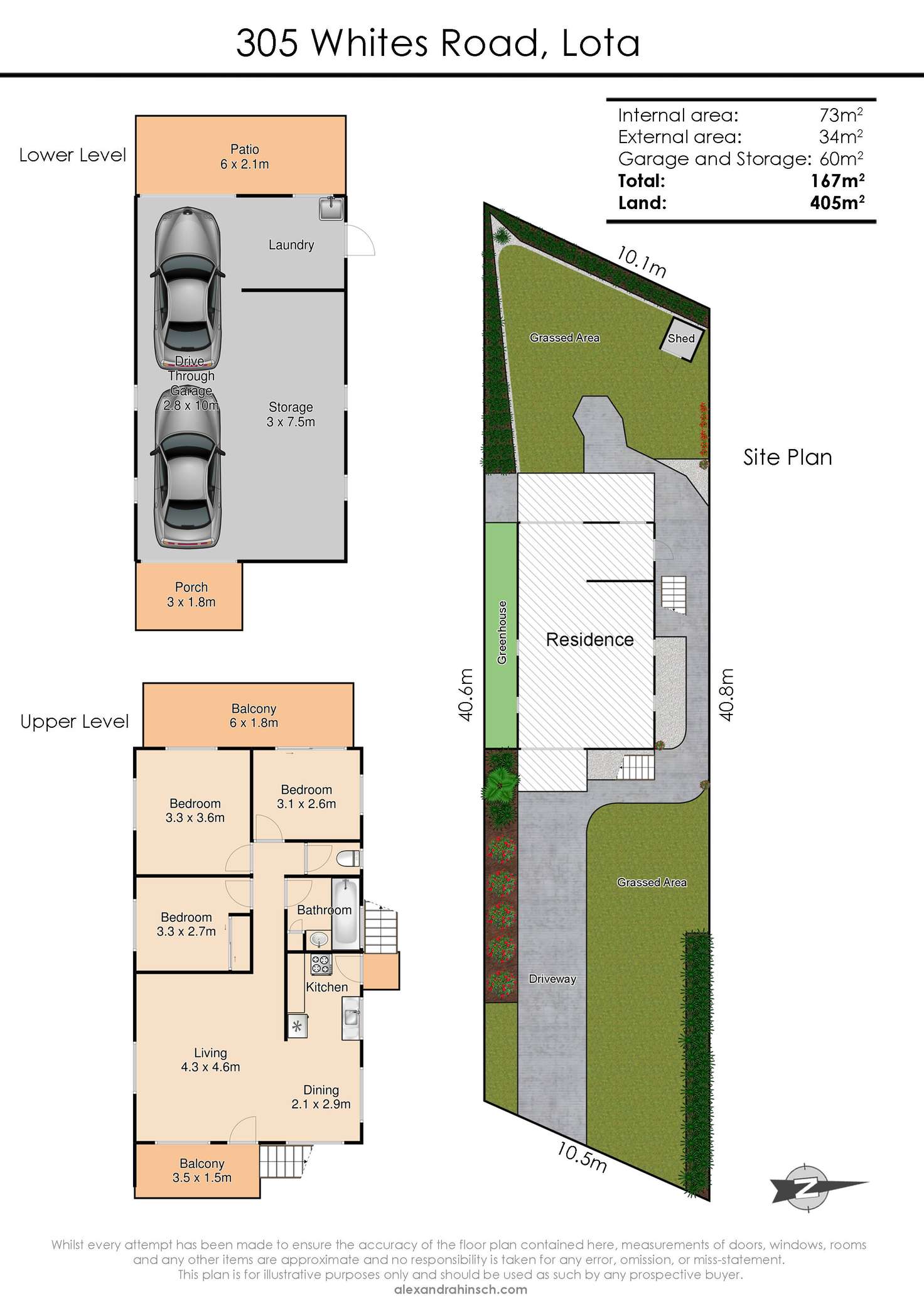 Floorplan of Homely house listing, 305 Whites Road, Lota QLD 4179