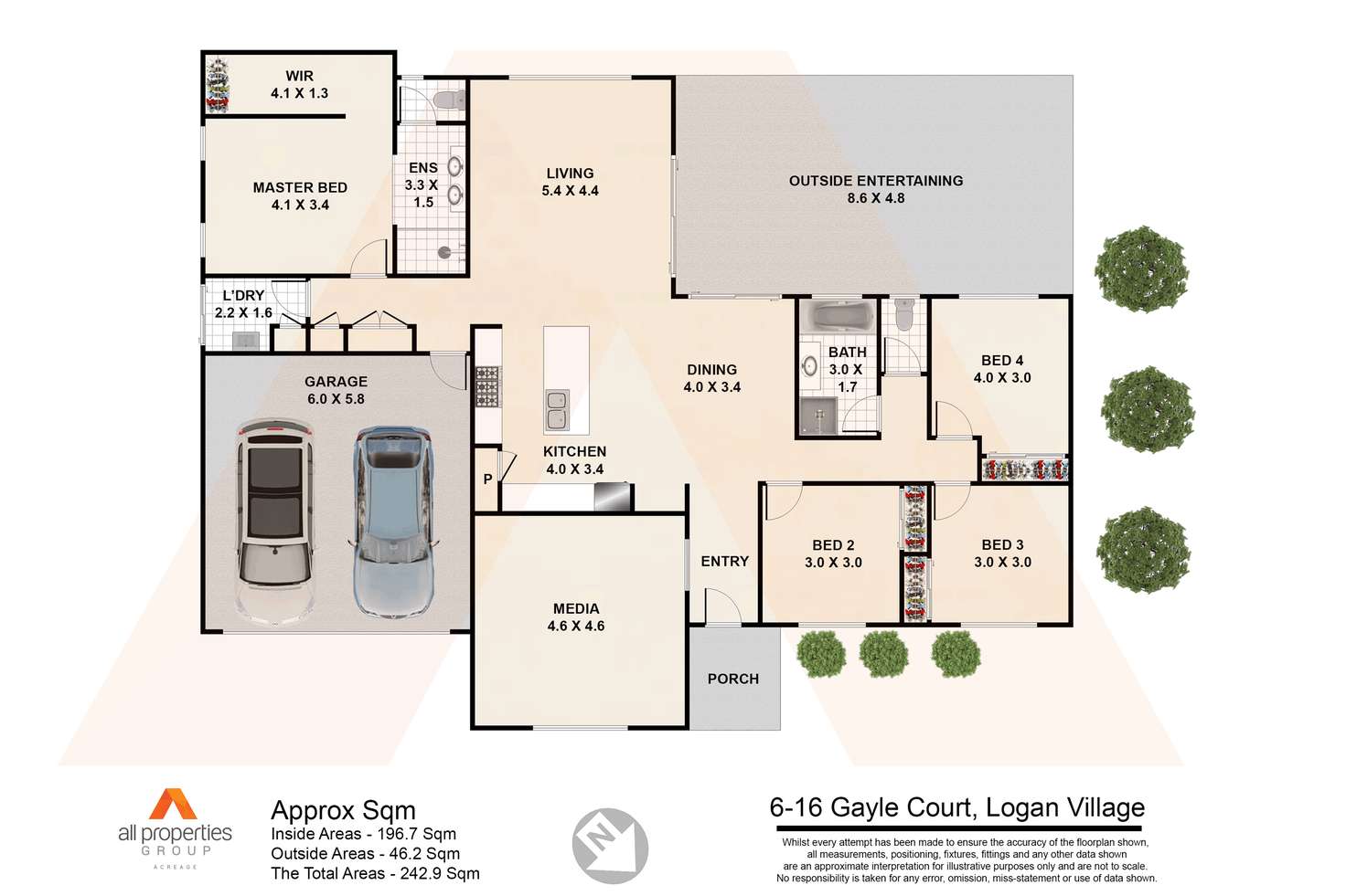 Floorplan of Homely house listing, 6-16 Gayle Court, Logan Village QLD 4207