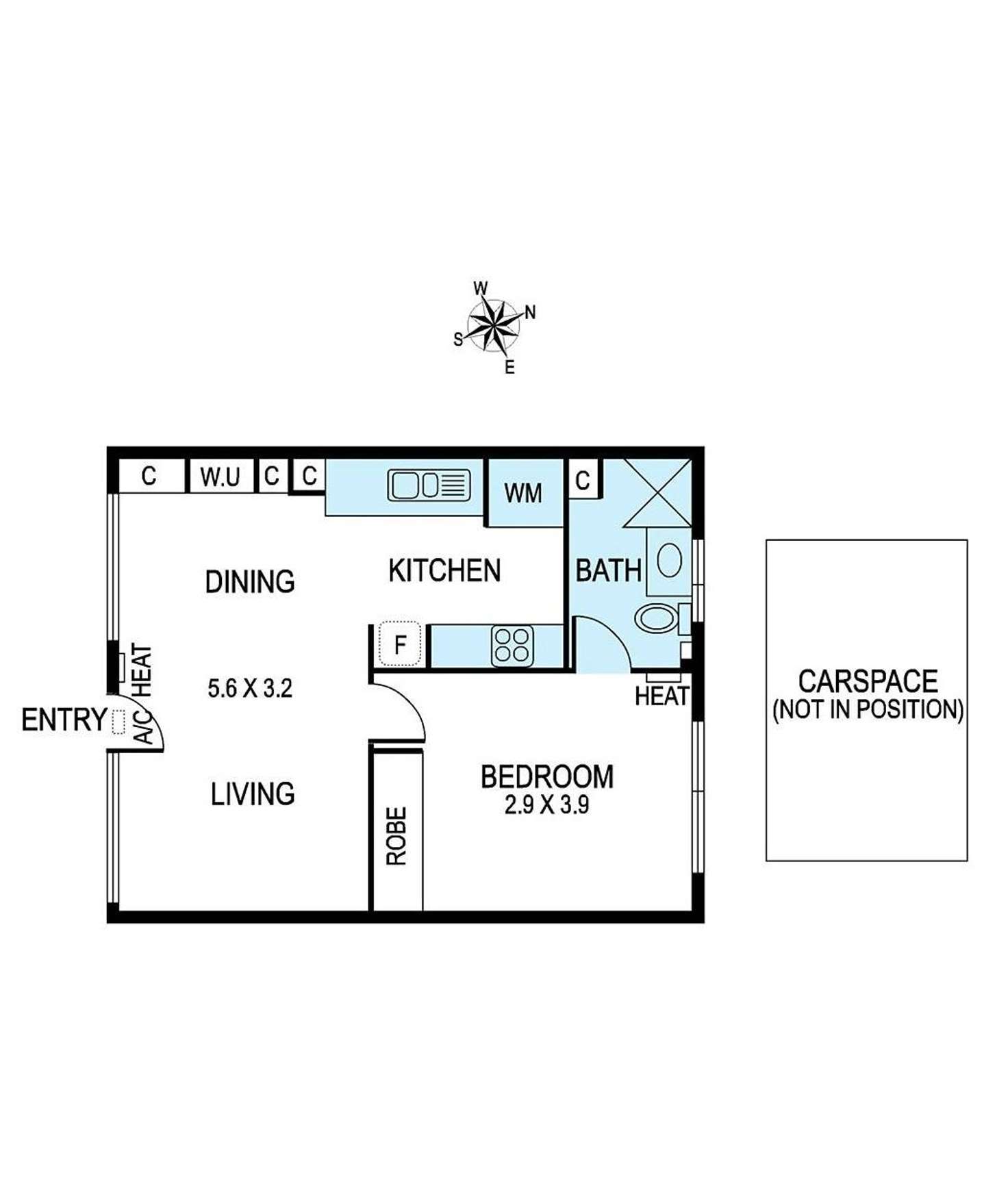 Floorplan of Homely apartment listing, 8/33 Davison Street, Richmond VIC 3121