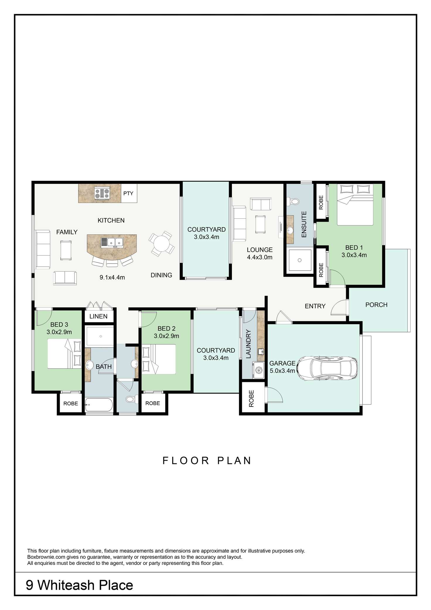 Floorplan of Homely house listing, 9 Whiteash Place, Currimundi QLD 4551