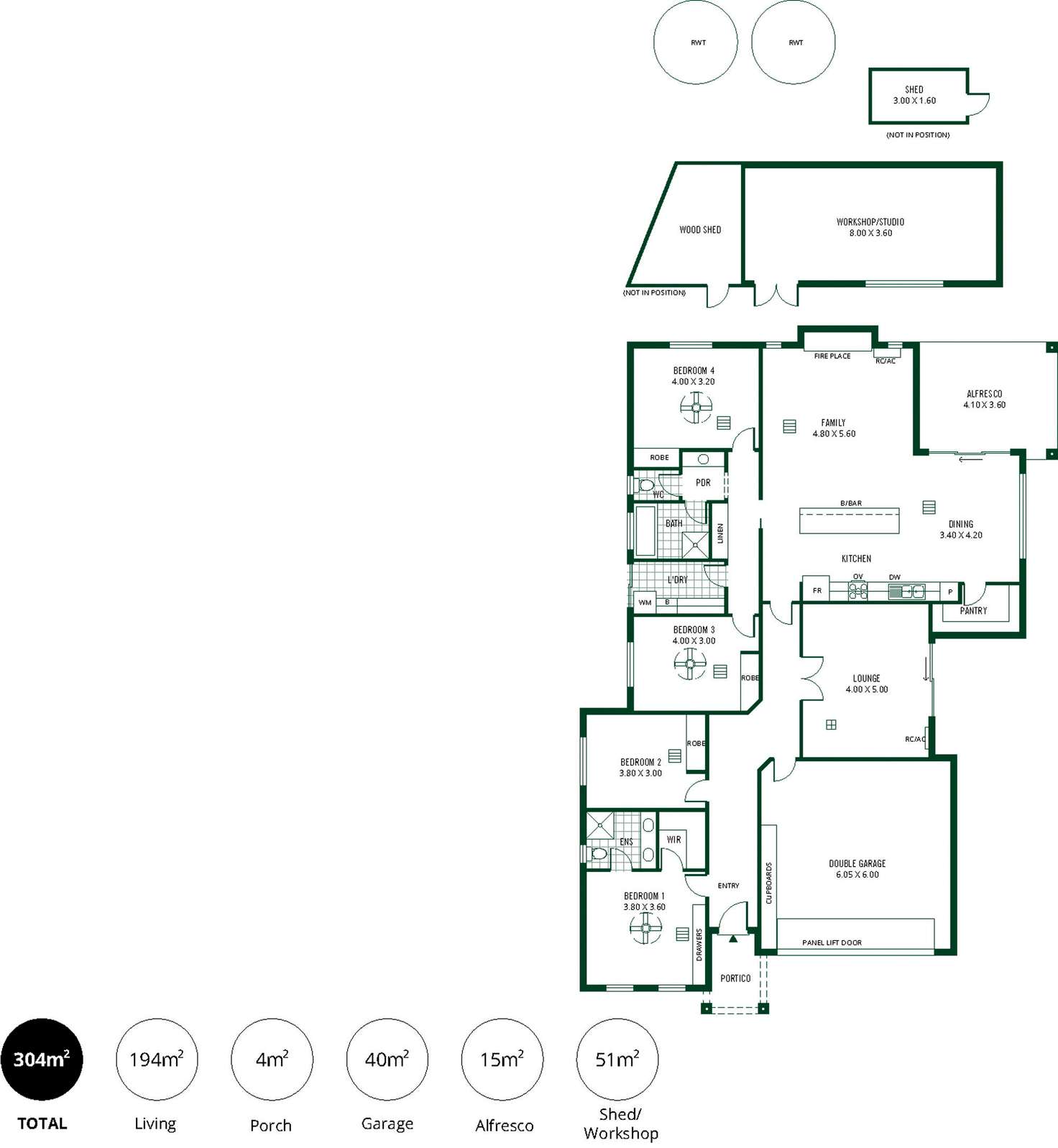 Floorplan of Homely house listing, 15 St Marks Drive, Woodside SA 5244