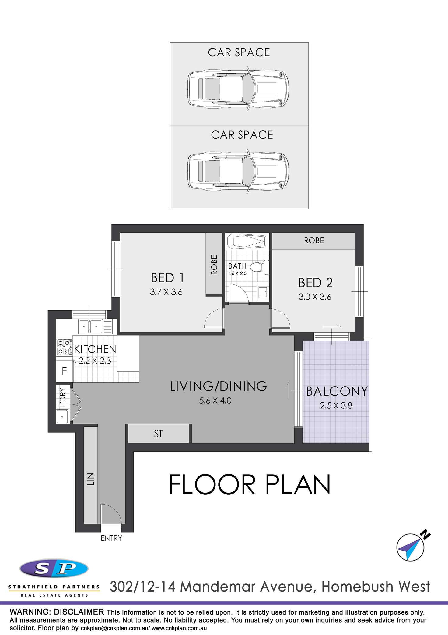 Floorplan of Homely apartment listing, 302/12-14 Mandemar Avenue, Homebush West NSW 2140