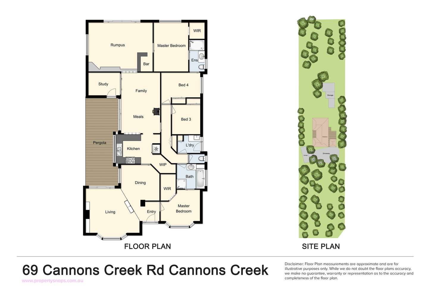 Floorplan of Homely house listing, 69 Cannons Creek Road, Cannons Creek VIC 3977