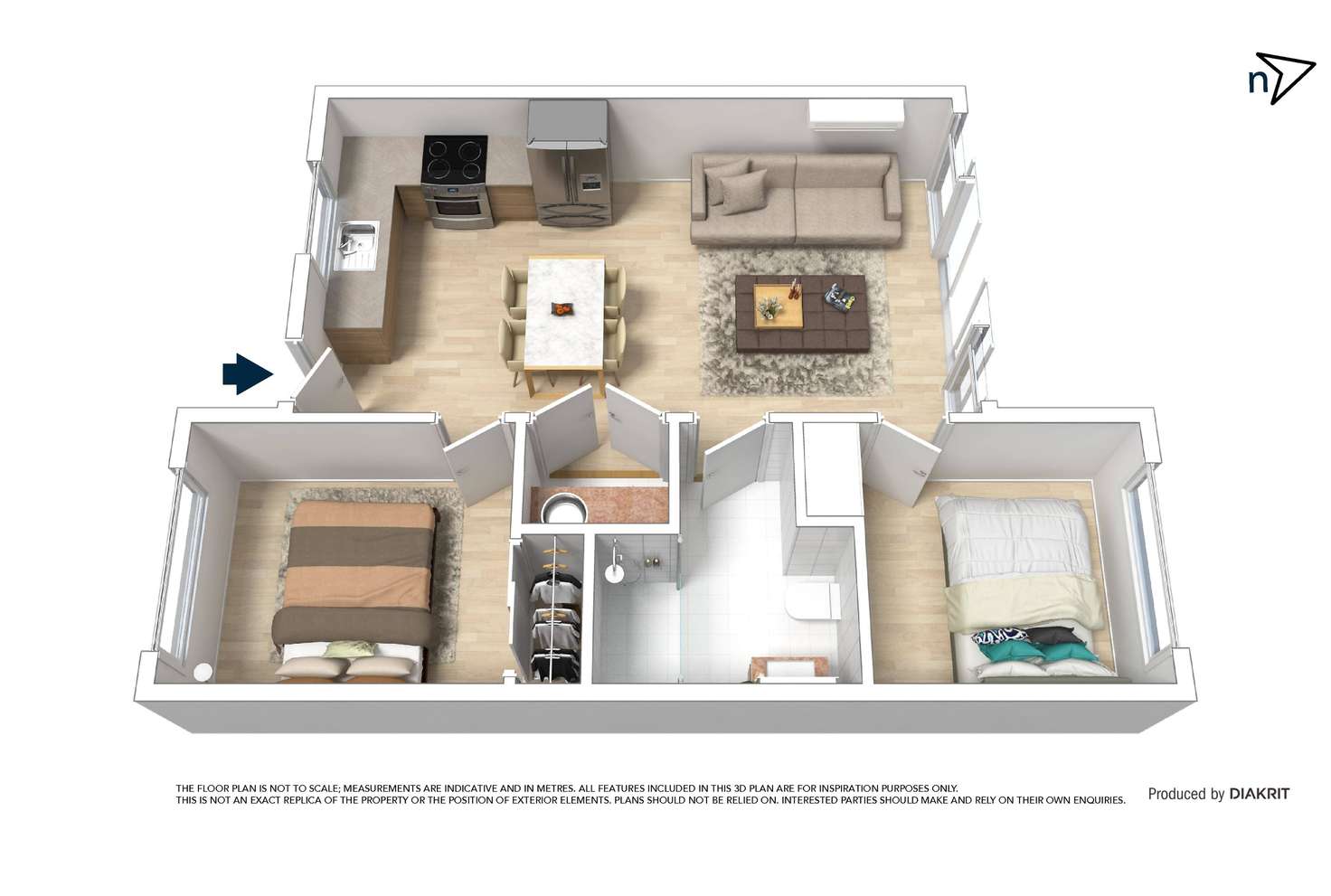 Floorplan of Homely unit listing, 2/6 Edna Street, Thomastown VIC 3074