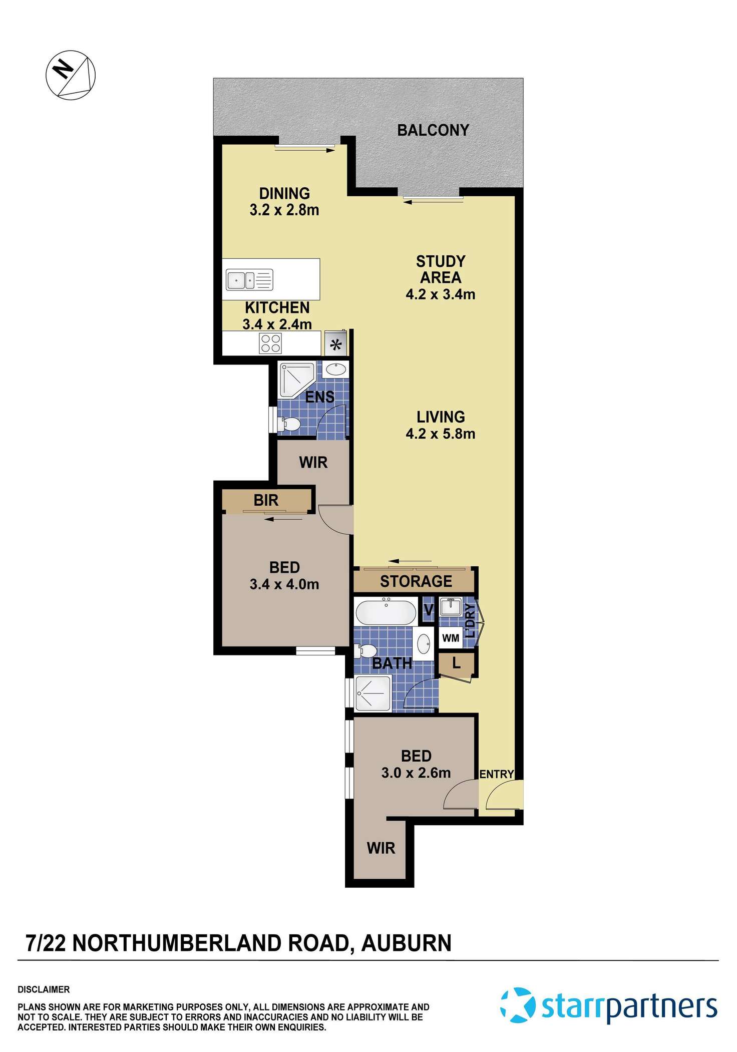 Floorplan of Homely unit listing, 7/22 Northumberland Road, Auburn NSW 2144