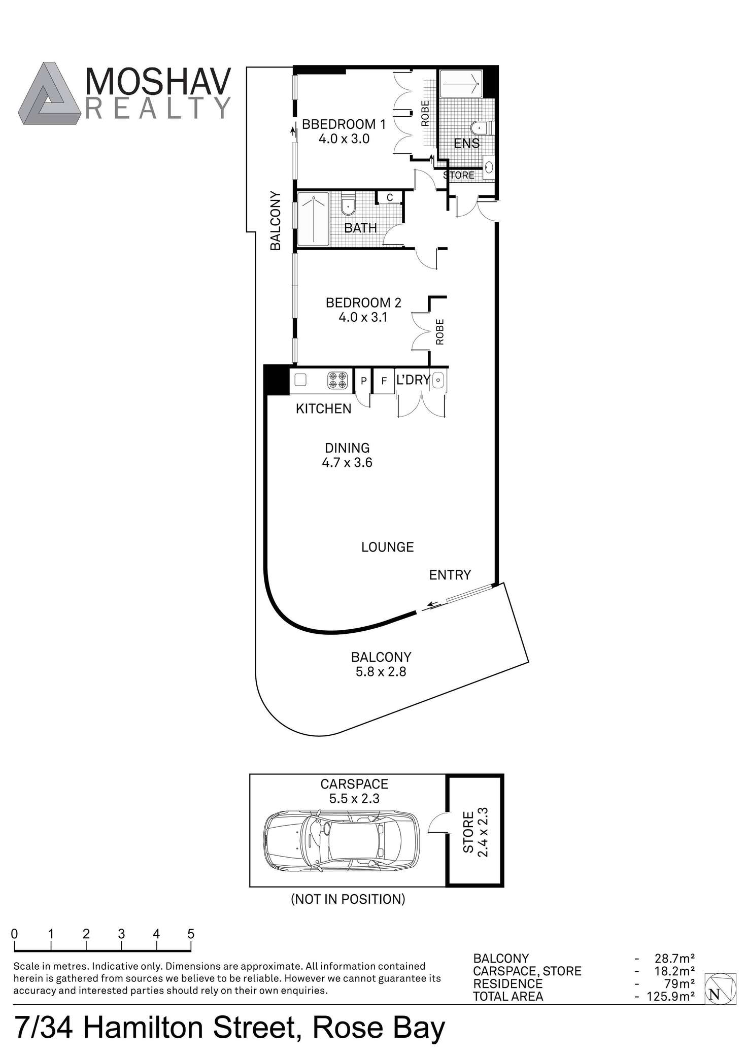 Floorplan of Homely apartment listing, 7/34 Hamilton Street, Rose Bay NSW 2029