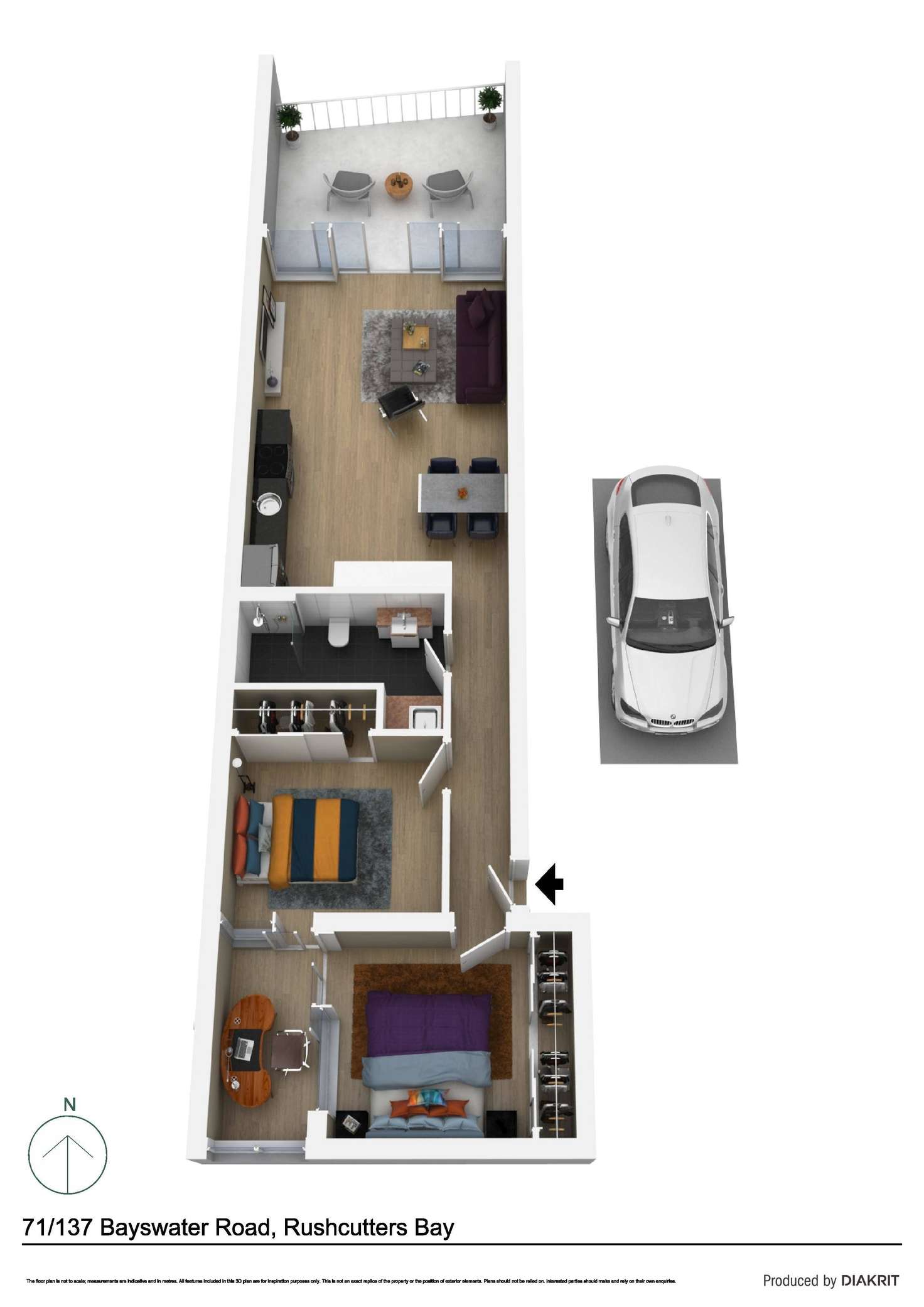 Floorplan of Homely apartment listing, 71/137 Bayswater Road, Rushcutters Bay NSW 2011