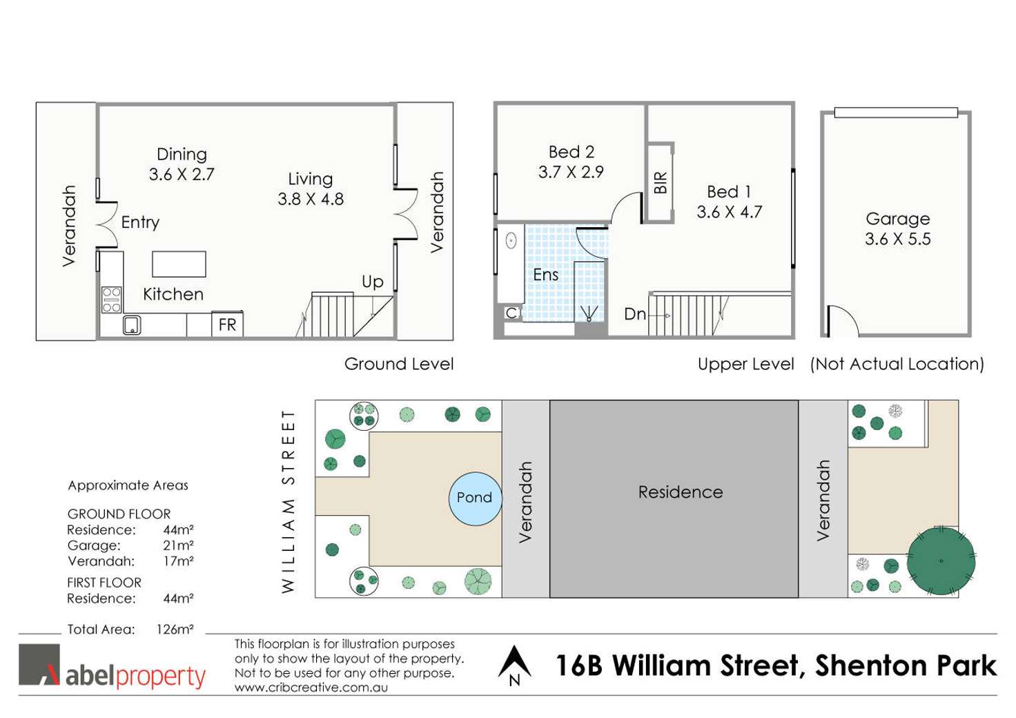 Floorplan of Homely townhouse listing, 16b William Street, Shenton Park WA 6008