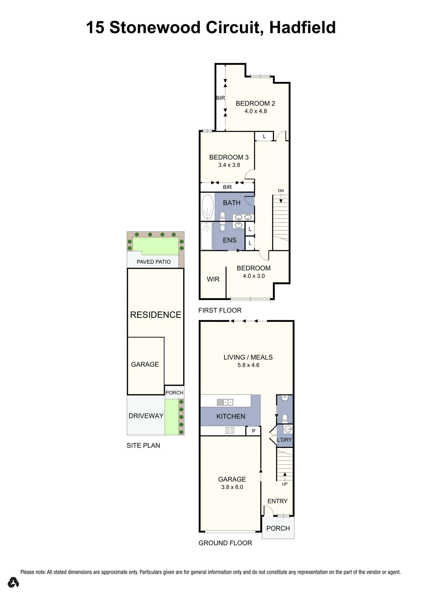 Floorplan of Homely house listing, 15 Stonewood Circuit, Hadfield VIC 3046