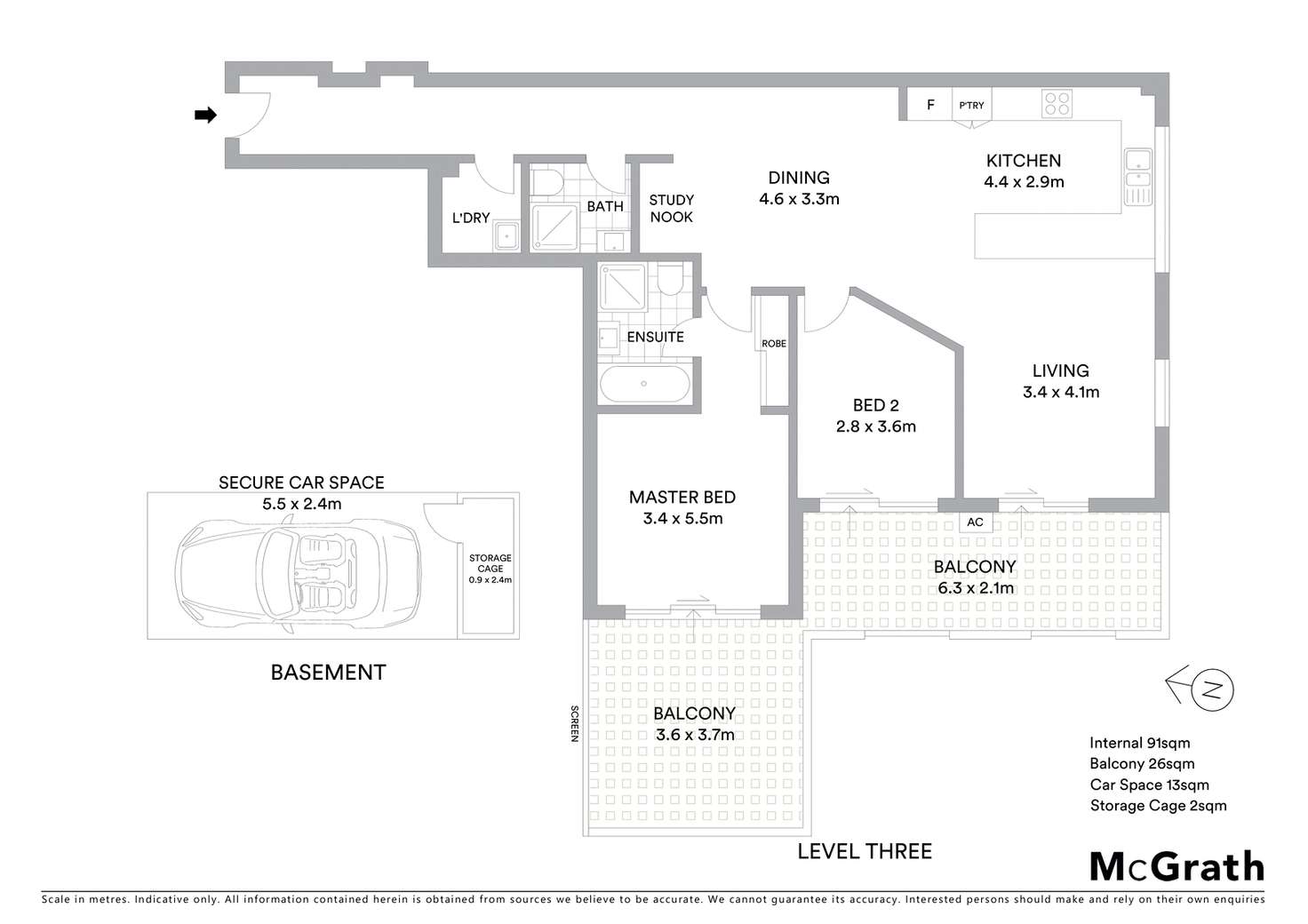 Floorplan of Homely apartment listing, 18/1 Shirley Street, Carlingford NSW 2118