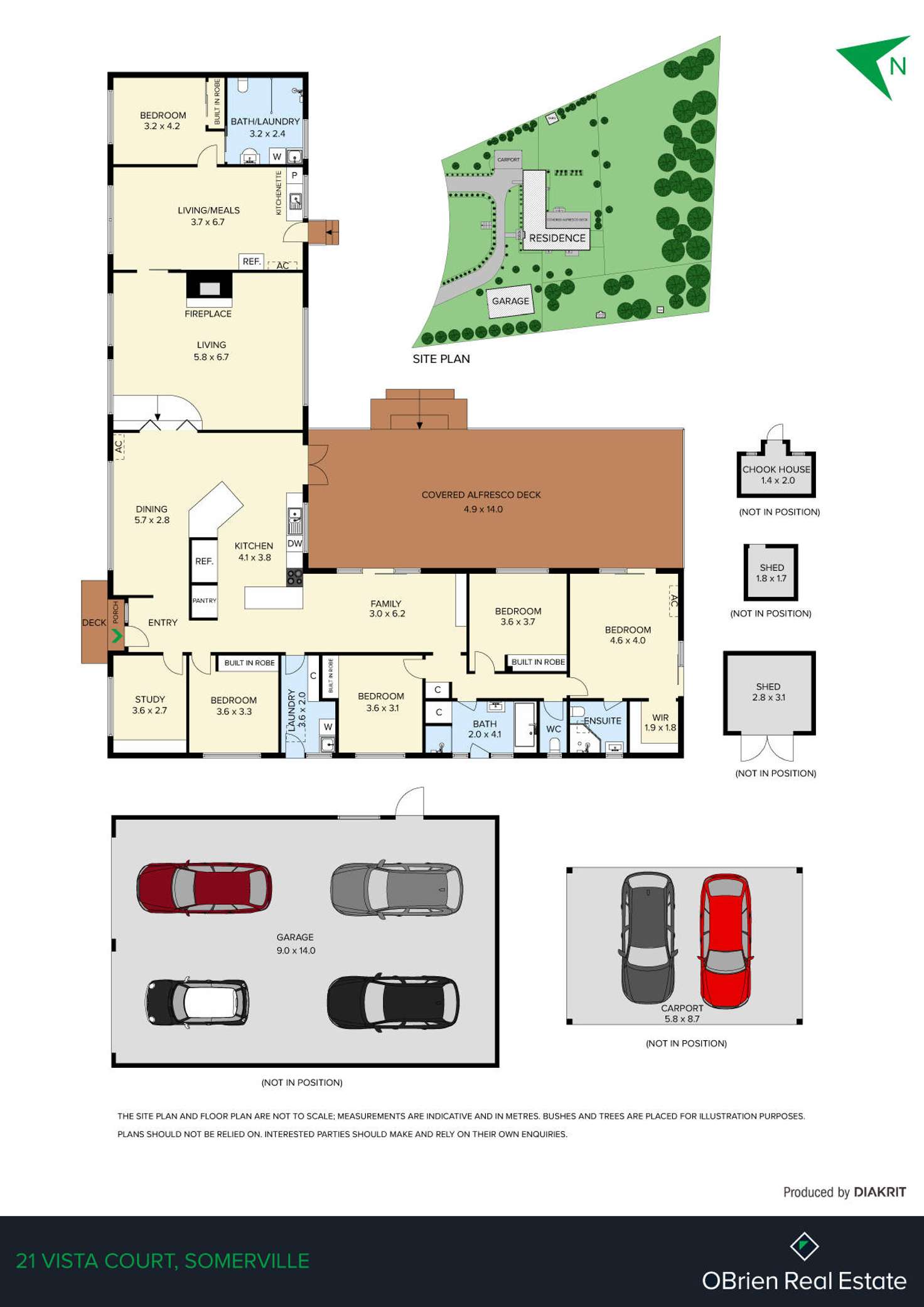 Floorplan of Homely acreageSemiRural listing, 21 Vista Court, Somerville VIC 3912