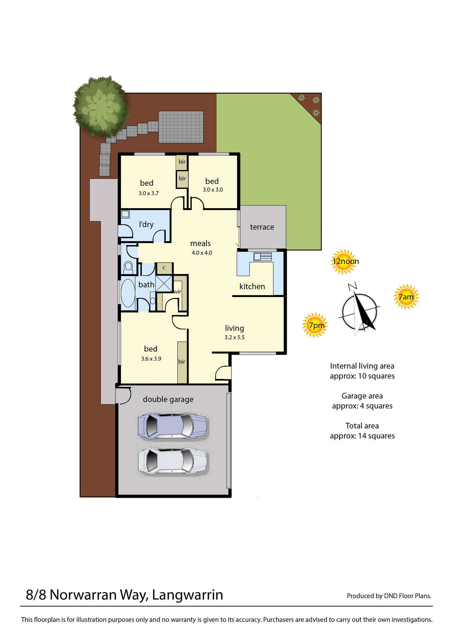 Floorplan of Homely unit listing, 8/8 Norwarran Way, Langwarrin VIC 3910