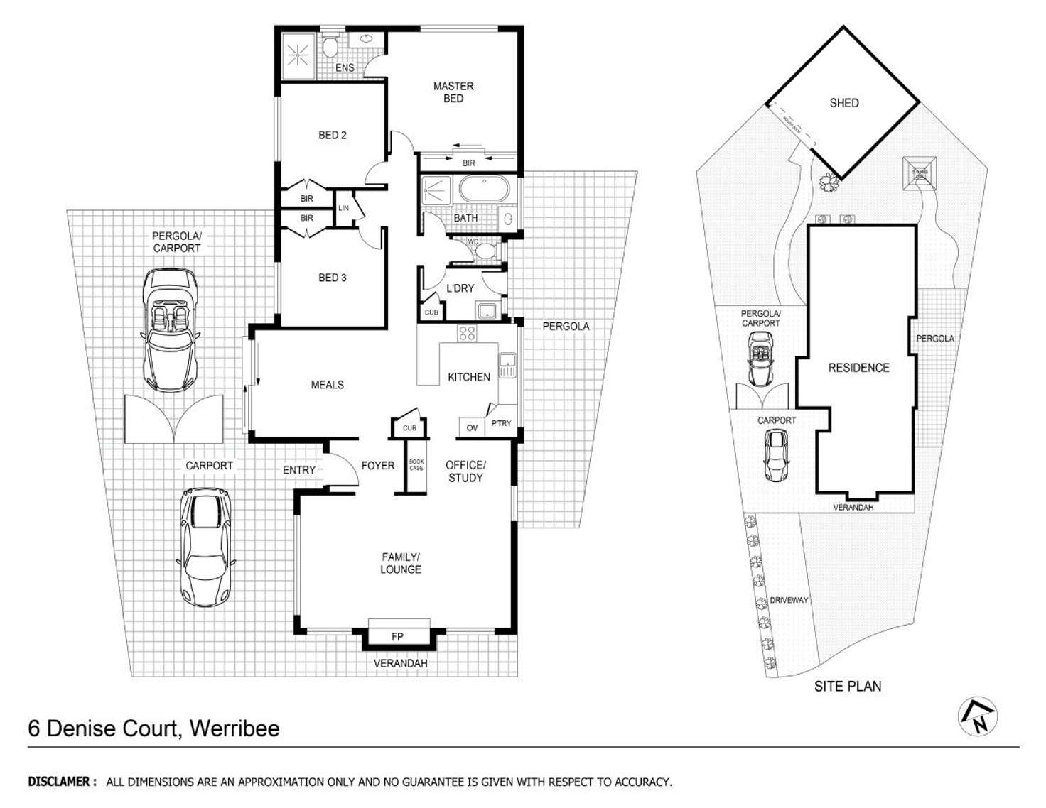 Floorplan of Homely house listing, 6 Denise Court, Werribee VIC 3030