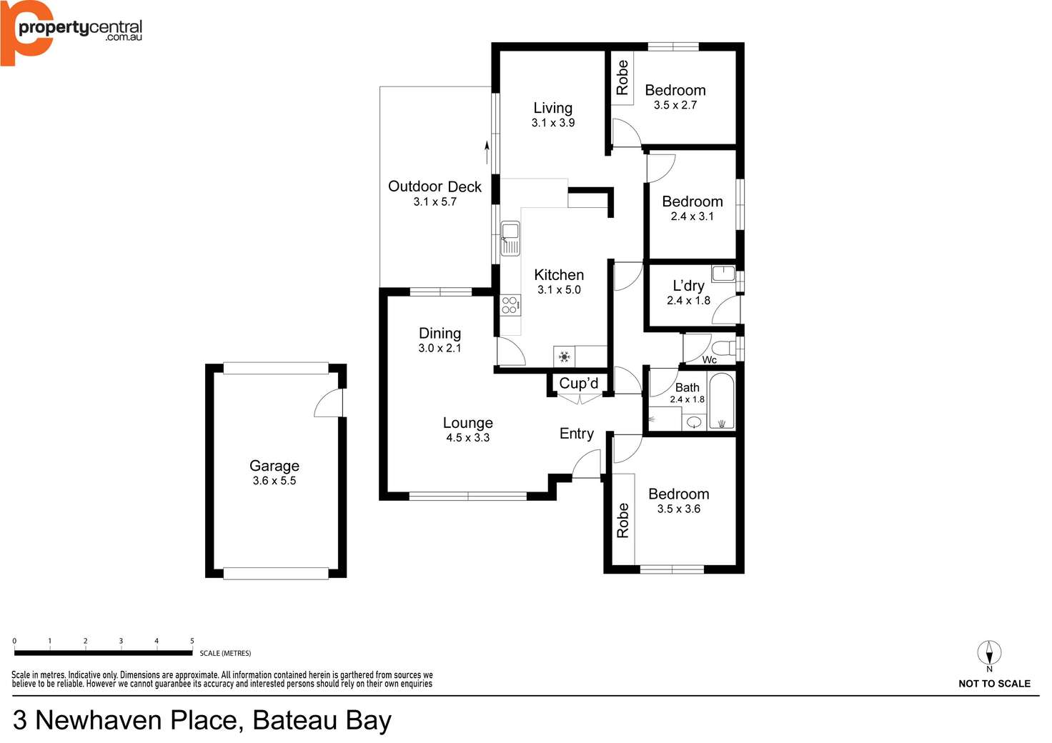 Floorplan of Homely house listing, 3 Newhaven Place, Bateau Bay NSW 2261