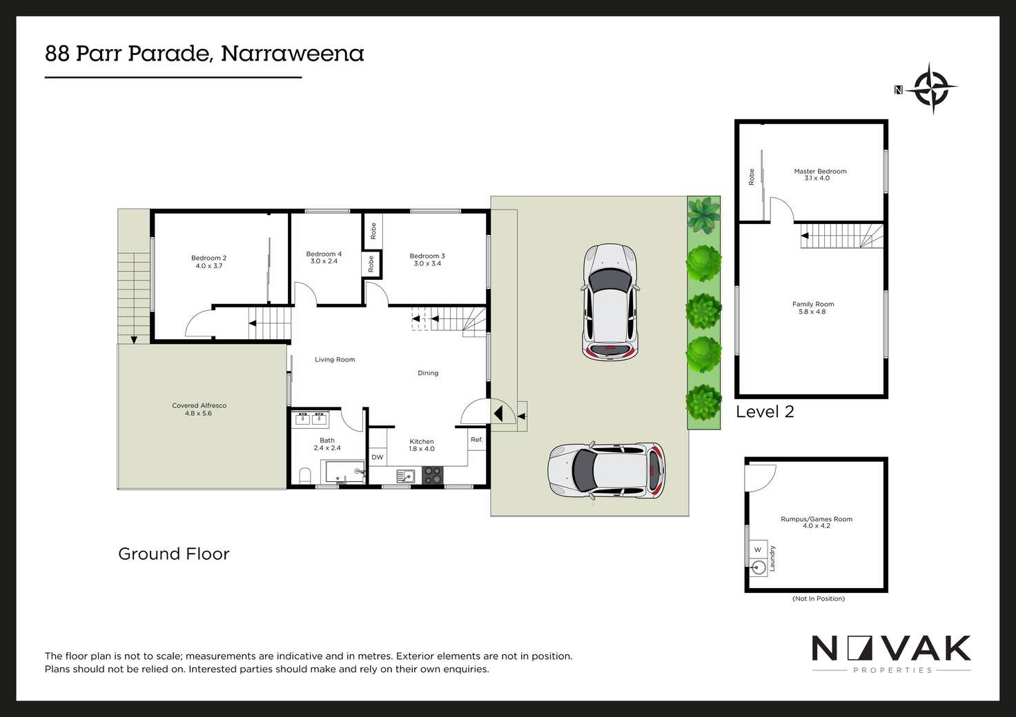 Floorplan of Homely house listing, 88 Parr Parade, Narraweena NSW 2099