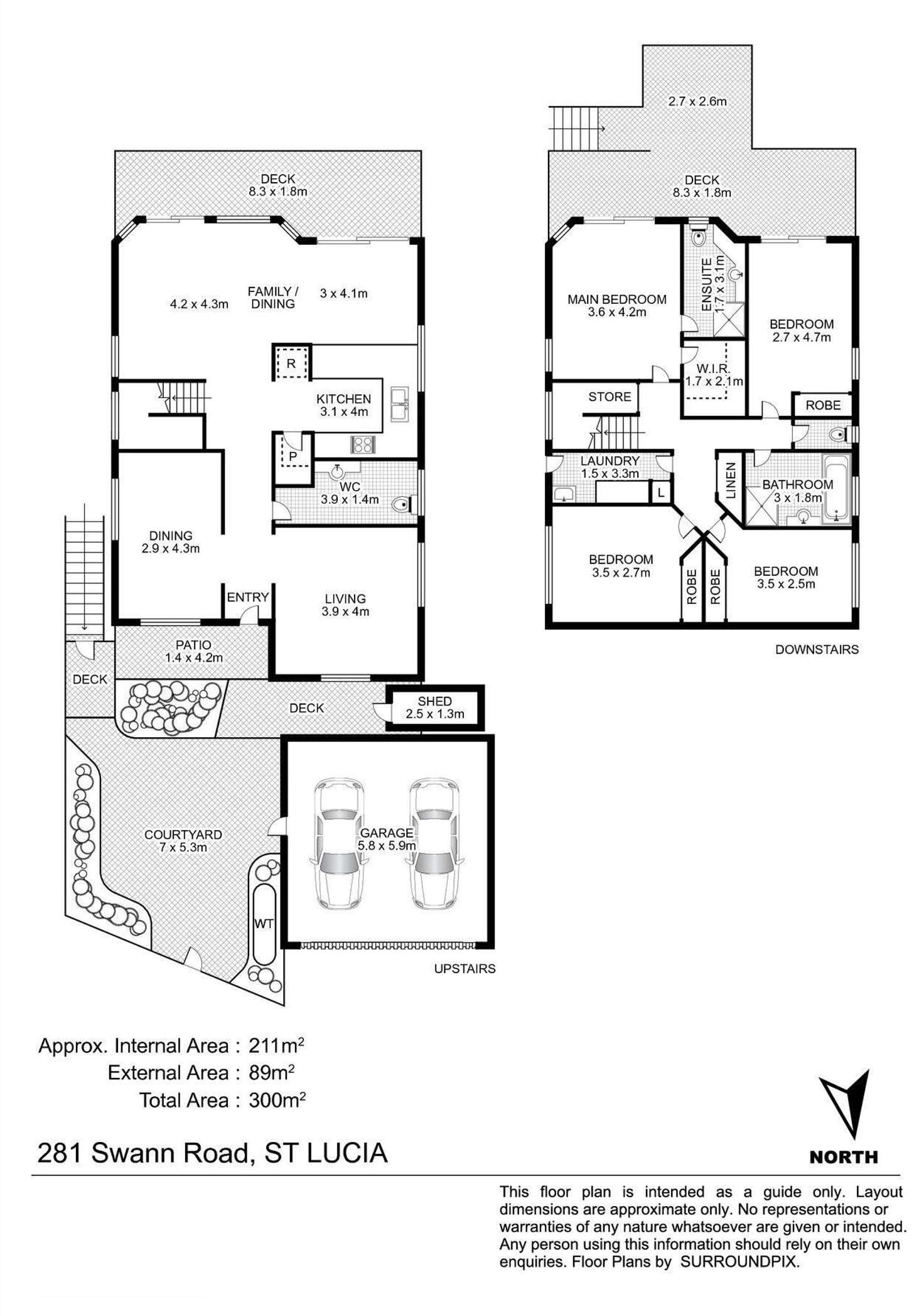 Floorplan of Homely house listing, 281 Swann Road, St Lucia QLD 4067