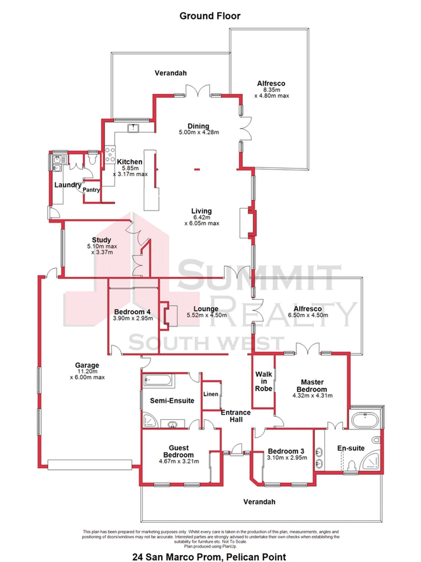 Floorplan of Homely house listing, 24 San Marco Promenade, Pelican Point WA 6230