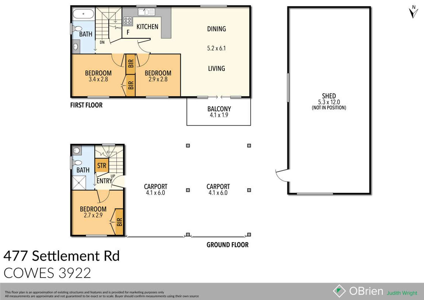 Floorplan of Homely house listing, 477 Settlement Road, Cowes VIC 3922