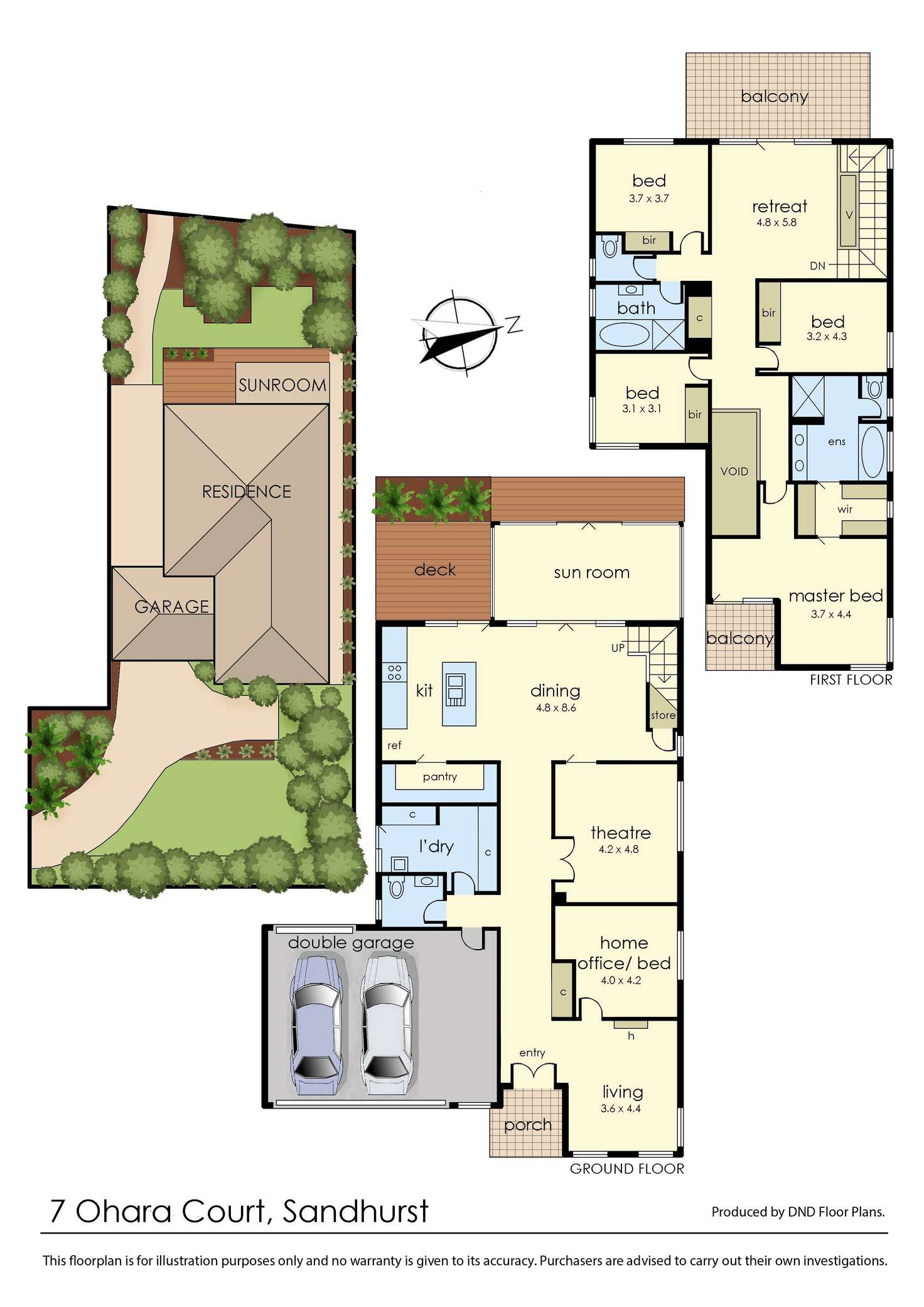 Floorplan of Homely house listing, 7 Ohara Court, Sandhurst VIC 3977