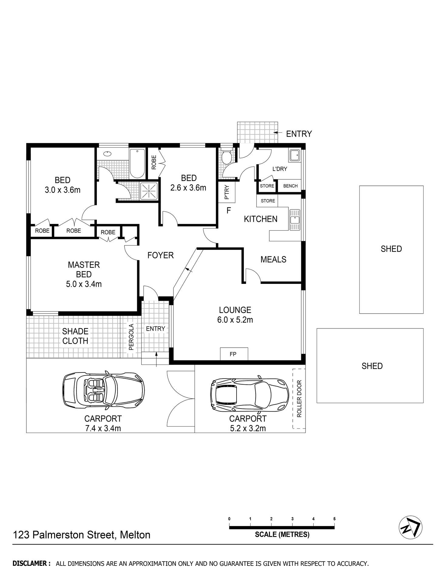 Floorplan of Homely house listing, 123 Palmerston Street, Melton VIC 3337