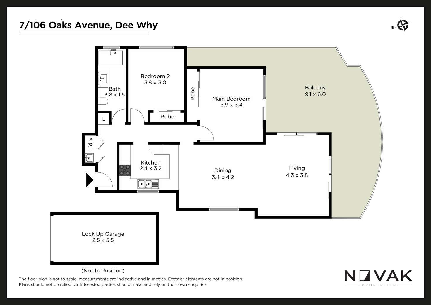 Floorplan of Homely apartment listing, 7/106 Oaks Avenue, Dee Why NSW 2099