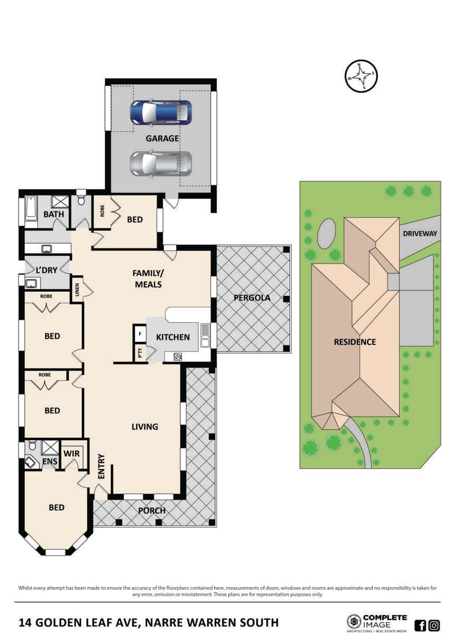 Floorplan of Homely house listing, 14 Golden Leaf Avenue, Narre Warren South VIC 3805