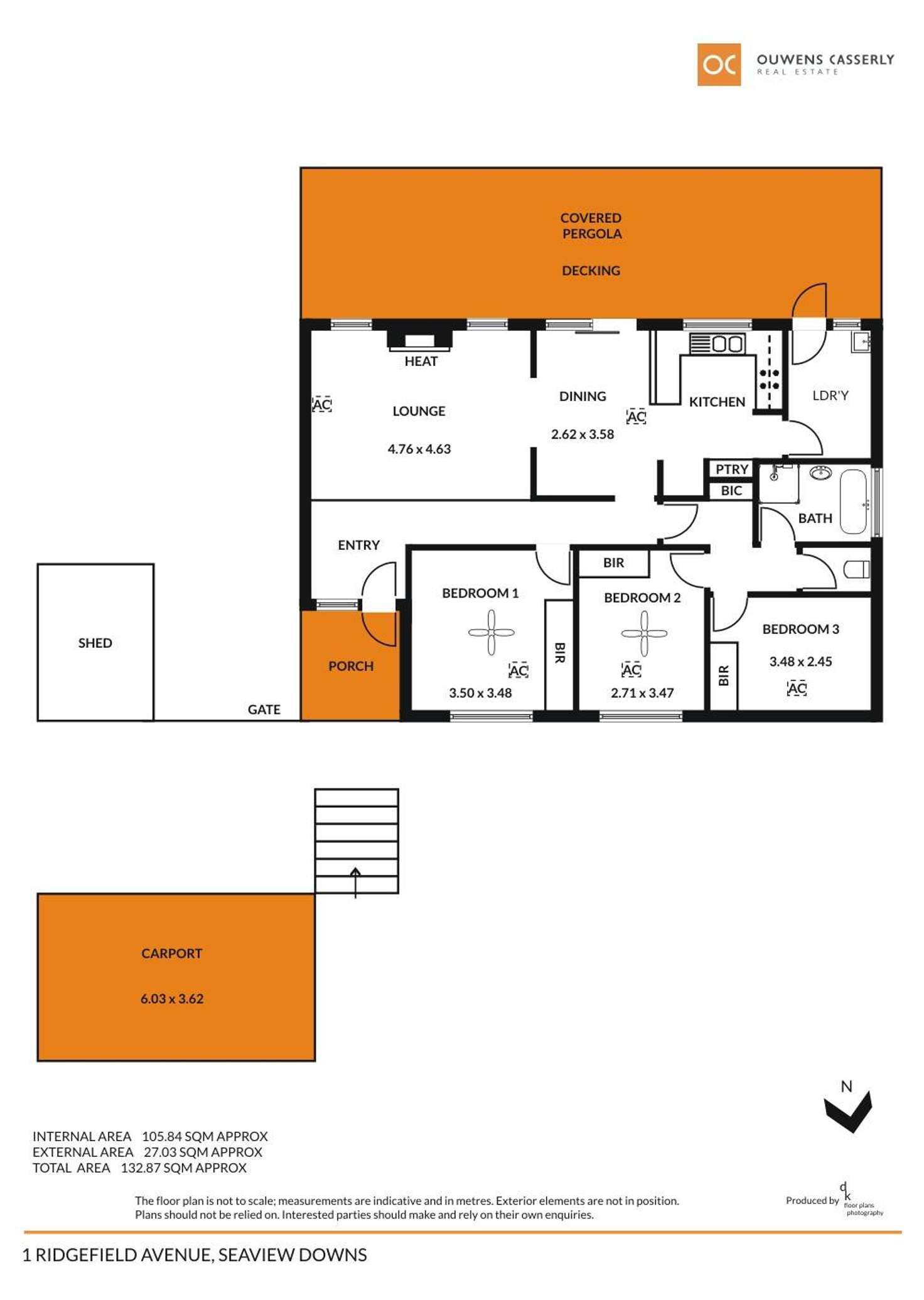 Floorplan of Homely house listing, 1 Ridgefield Avenue, Seaview Downs SA 5049