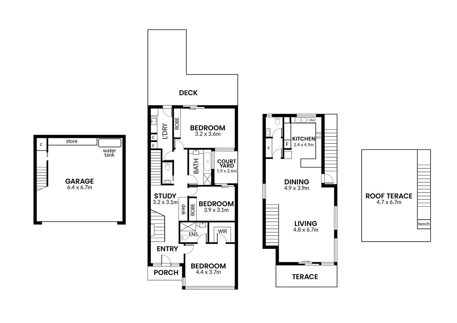 Floorplan of Homely house listing, 2/14-16 Yarra Street, Williamstown VIC 3016