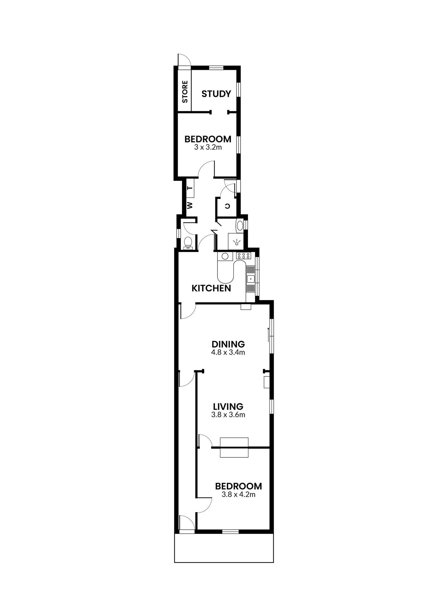 Floorplan of Homely house listing, 21 Melbourne Road, Williamstown VIC 3016