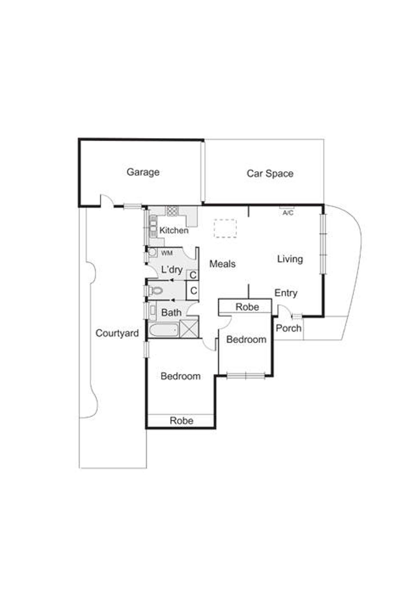 Floorplan of Homely apartment listing, 1/32 Jean Street, Cheltenham VIC 3192