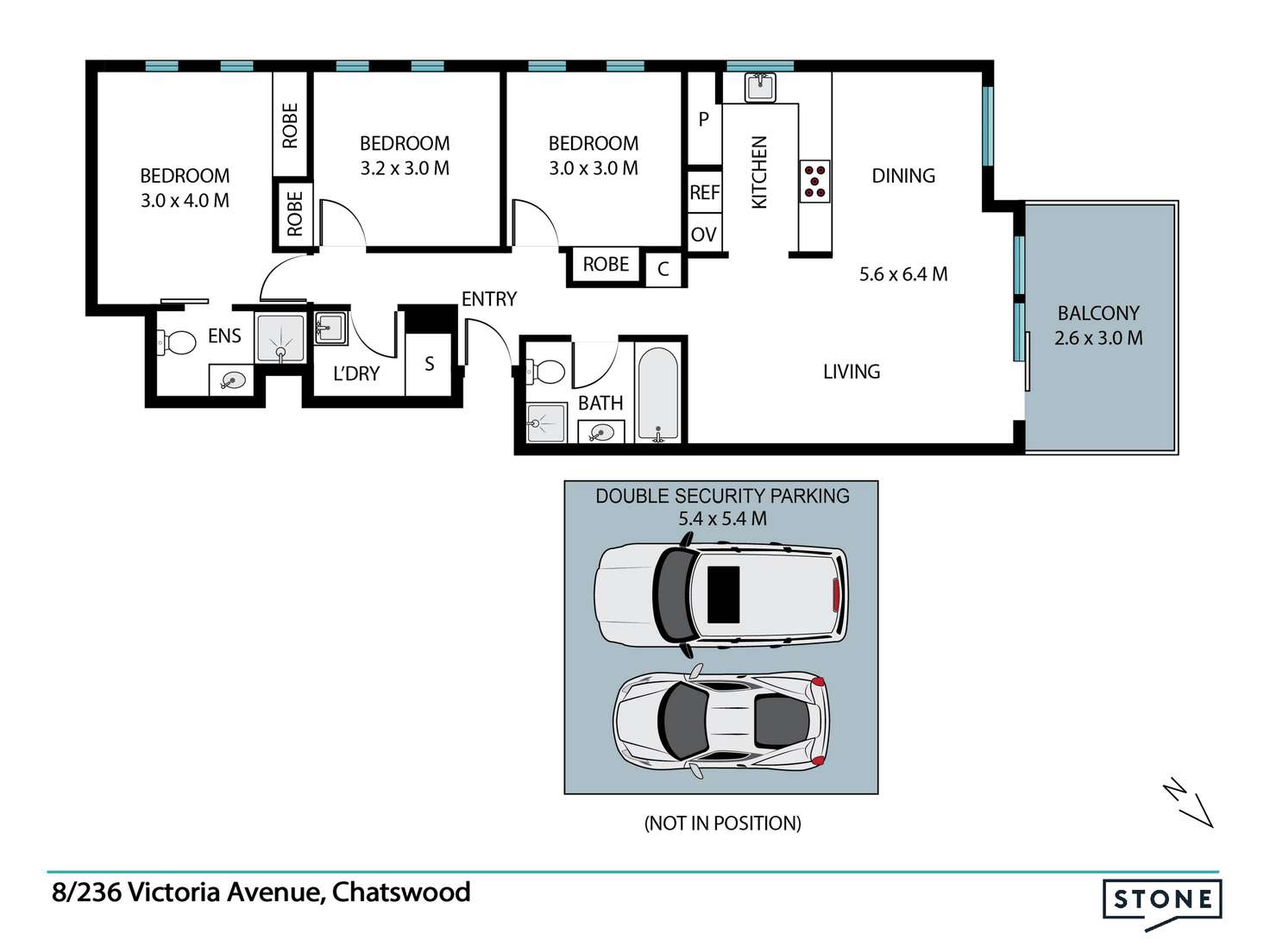 Floorplan of Homely unit listing, 8/236 Victoria Avenue, Chatswood NSW 2067