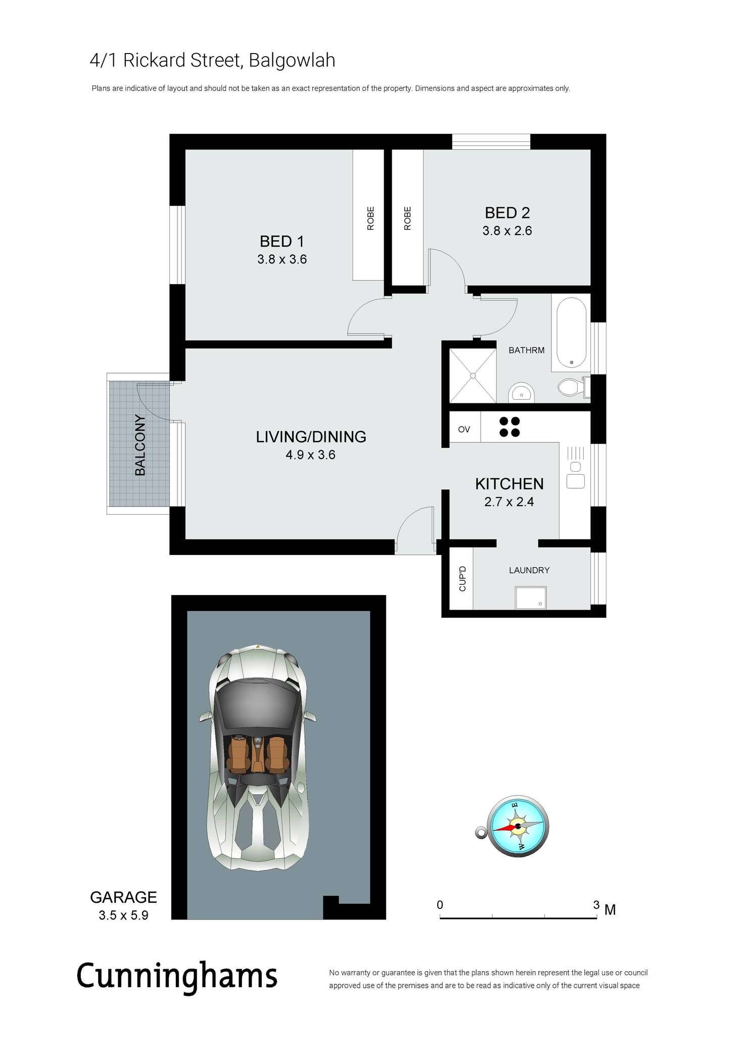 Floorplan of Homely unit listing, 4/1 Rickard Street, Balgowlah NSW 2093