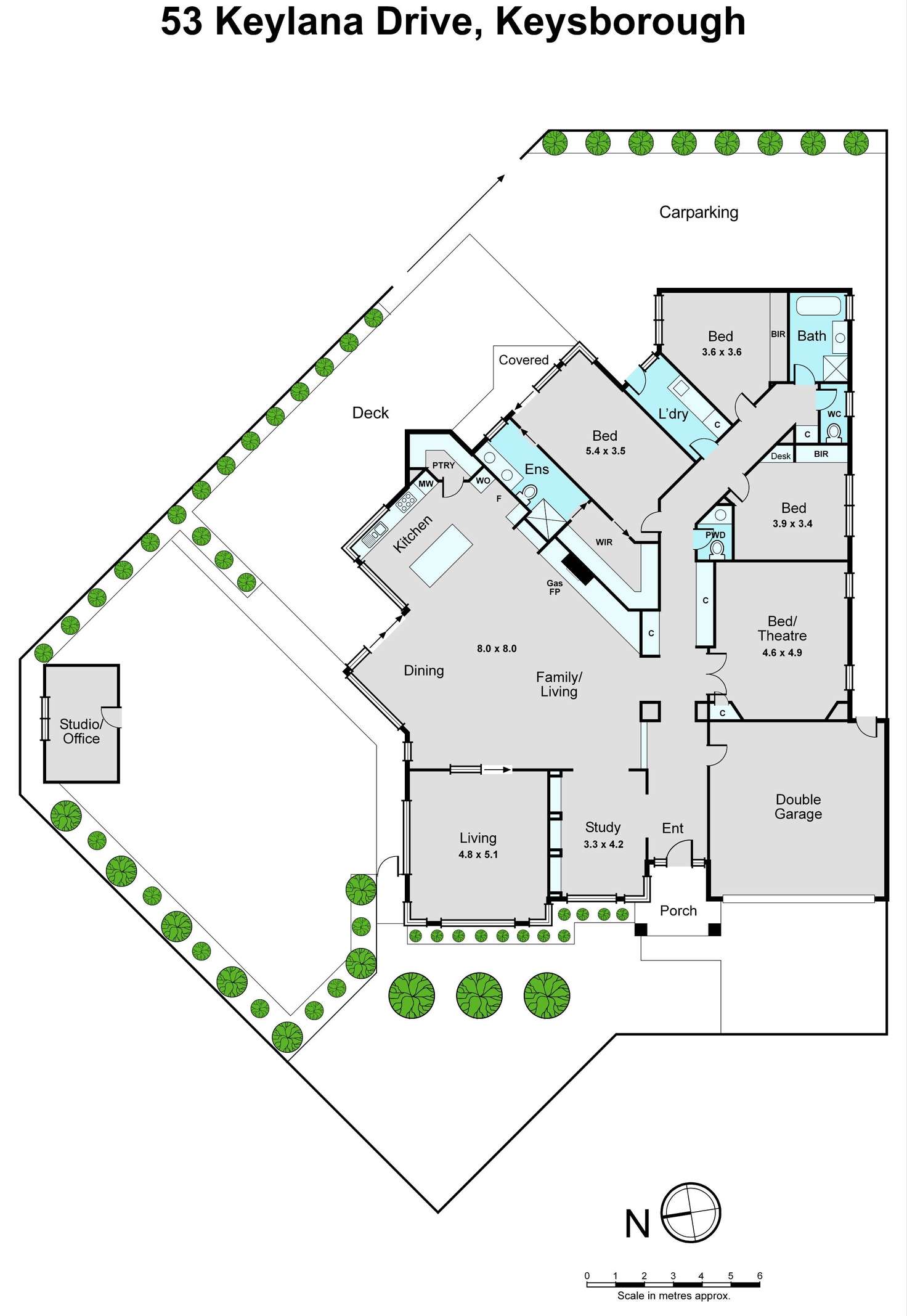 Floorplan of Homely house listing, 53 Keylana Drive, Keysborough VIC 3173