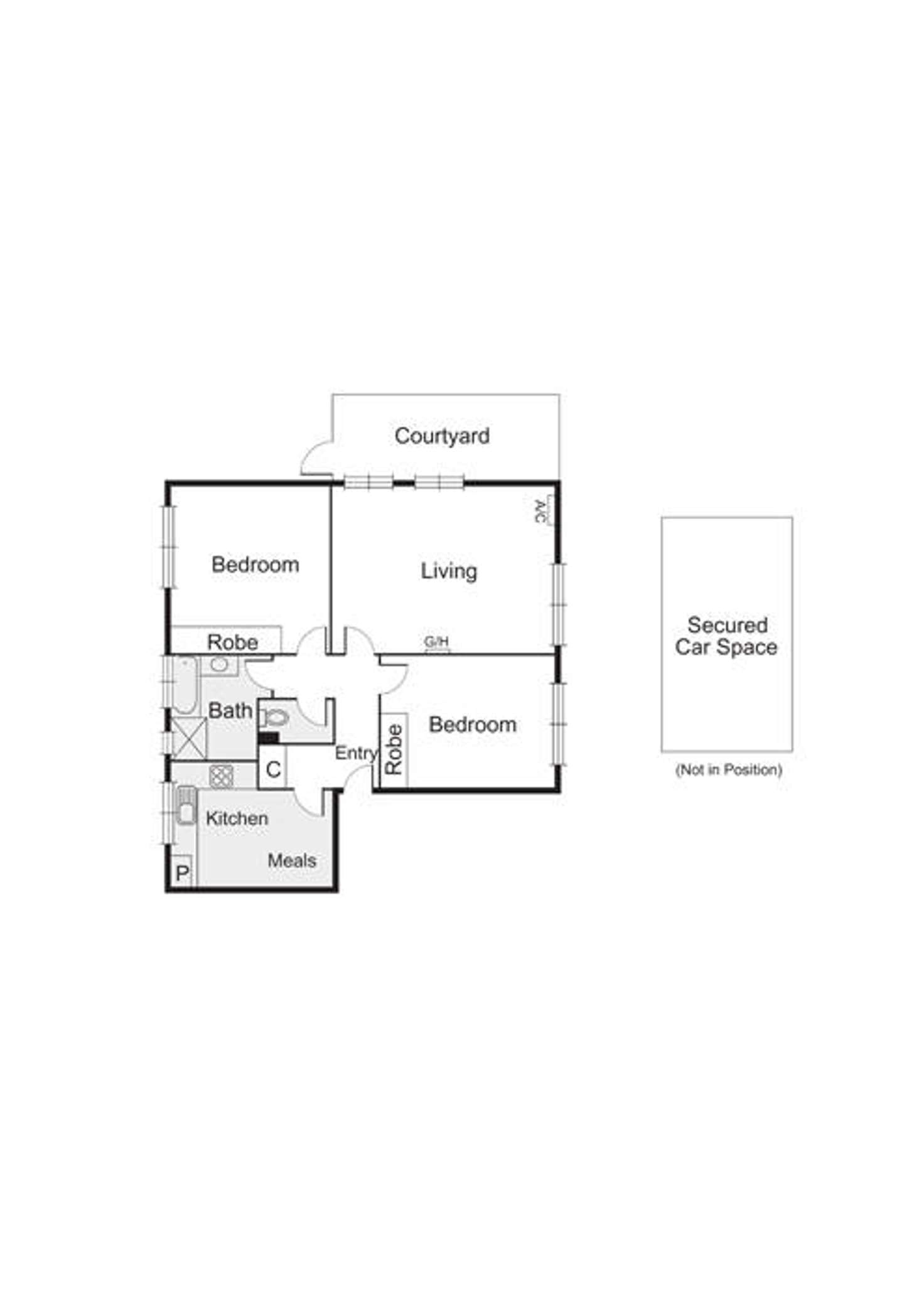 Floorplan of Homely apartment listing, 3/41 Scott Street, Elwood VIC 3184