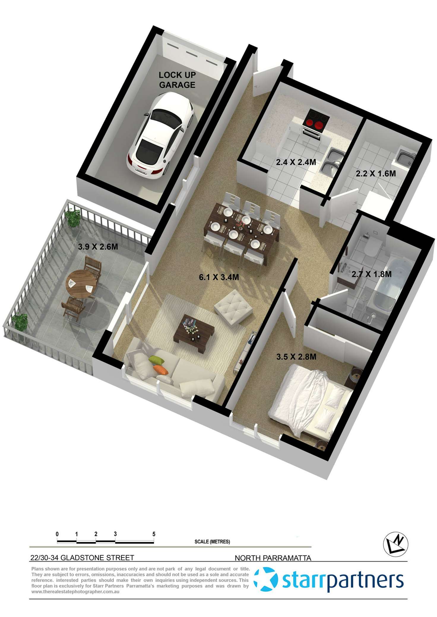 Floorplan of Homely apartment listing, 22/30-34 Gladstone Street, North Parramatta NSW 2151