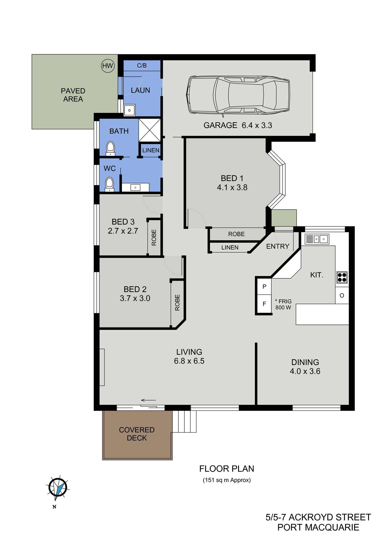 Floorplan of Homely villa listing, 5/5-7 Ackroyd Street, Port Macquarie NSW 2444