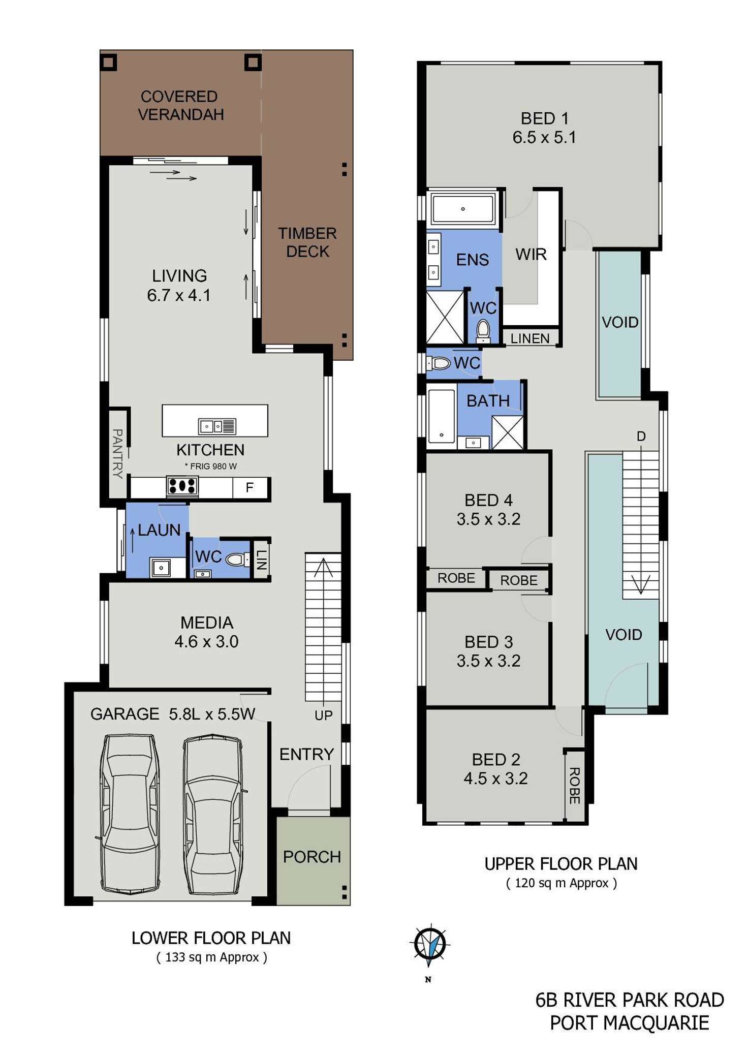 Floorplan of Homely house listing, 6b River Park Road, Port Macquarie NSW 2444