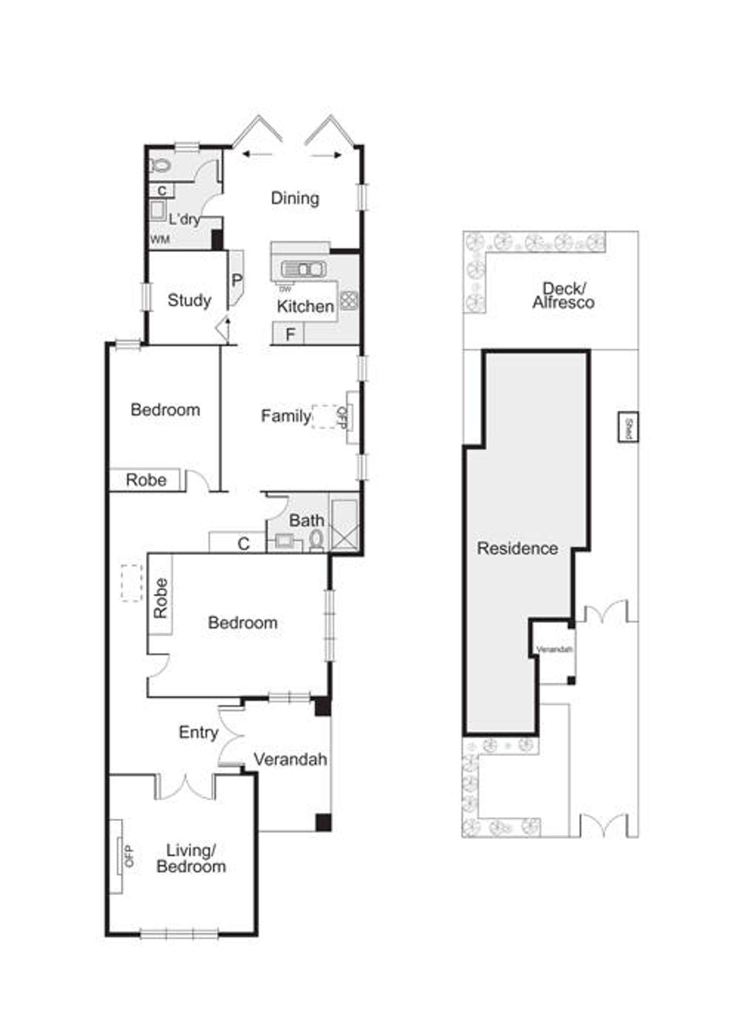 Floorplan of Homely house listing, 36 Broadway, Elwood VIC 3184