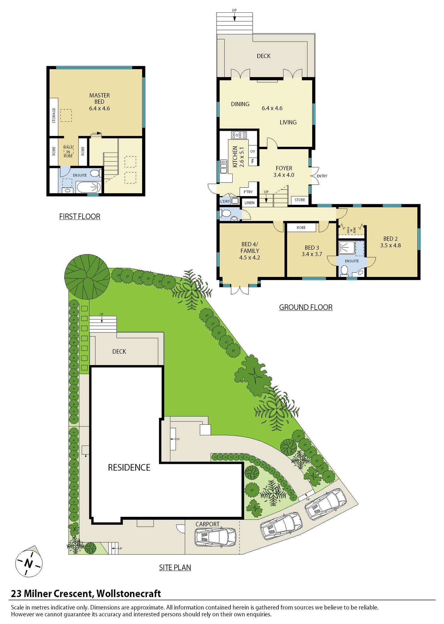 Floorplan of Homely house listing, 23 Milner Crescent, Wollstonecraft NSW 2065