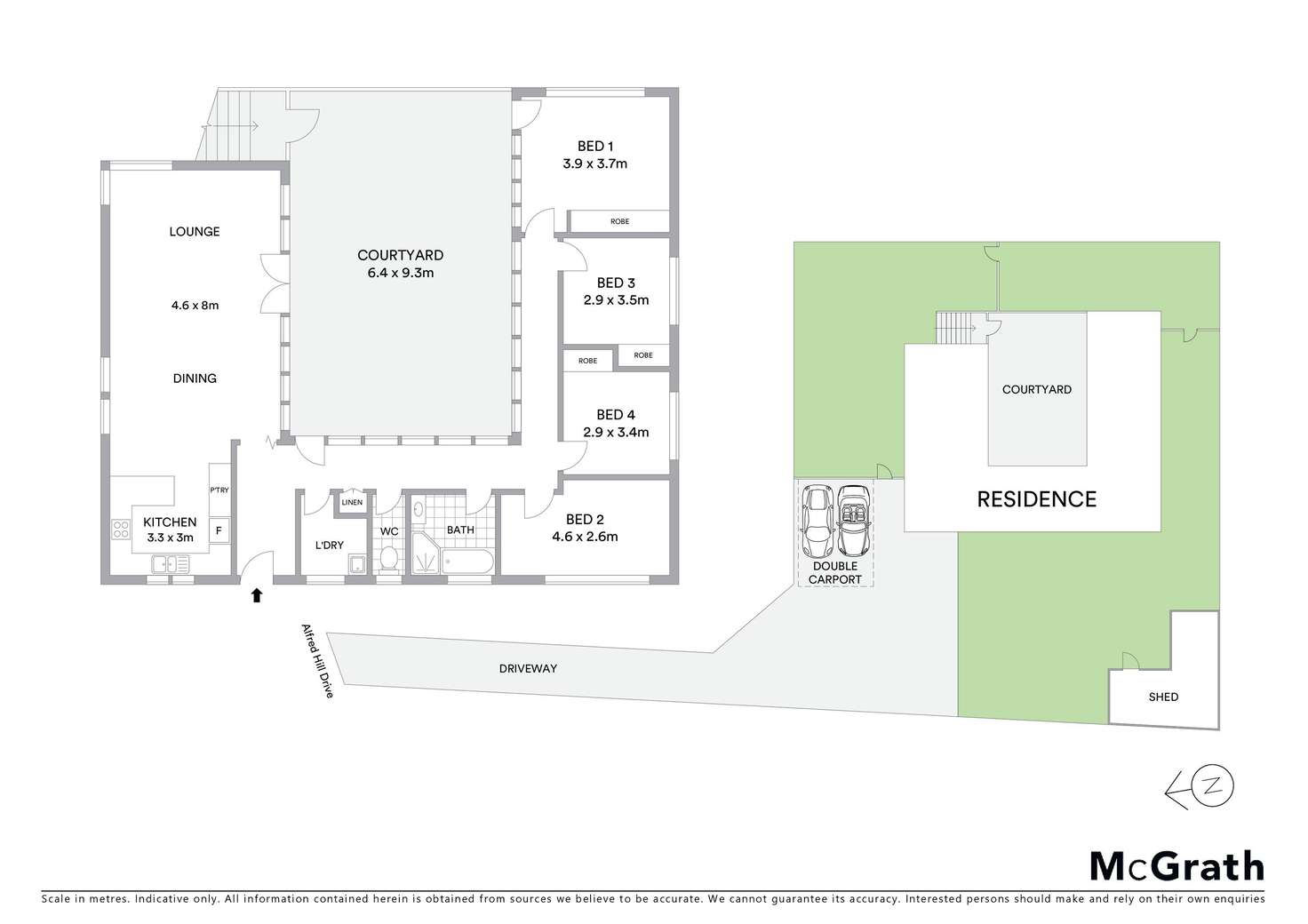 Floorplan of Homely house listing, 34 Alfred Hill Drive, Melba ACT 2615