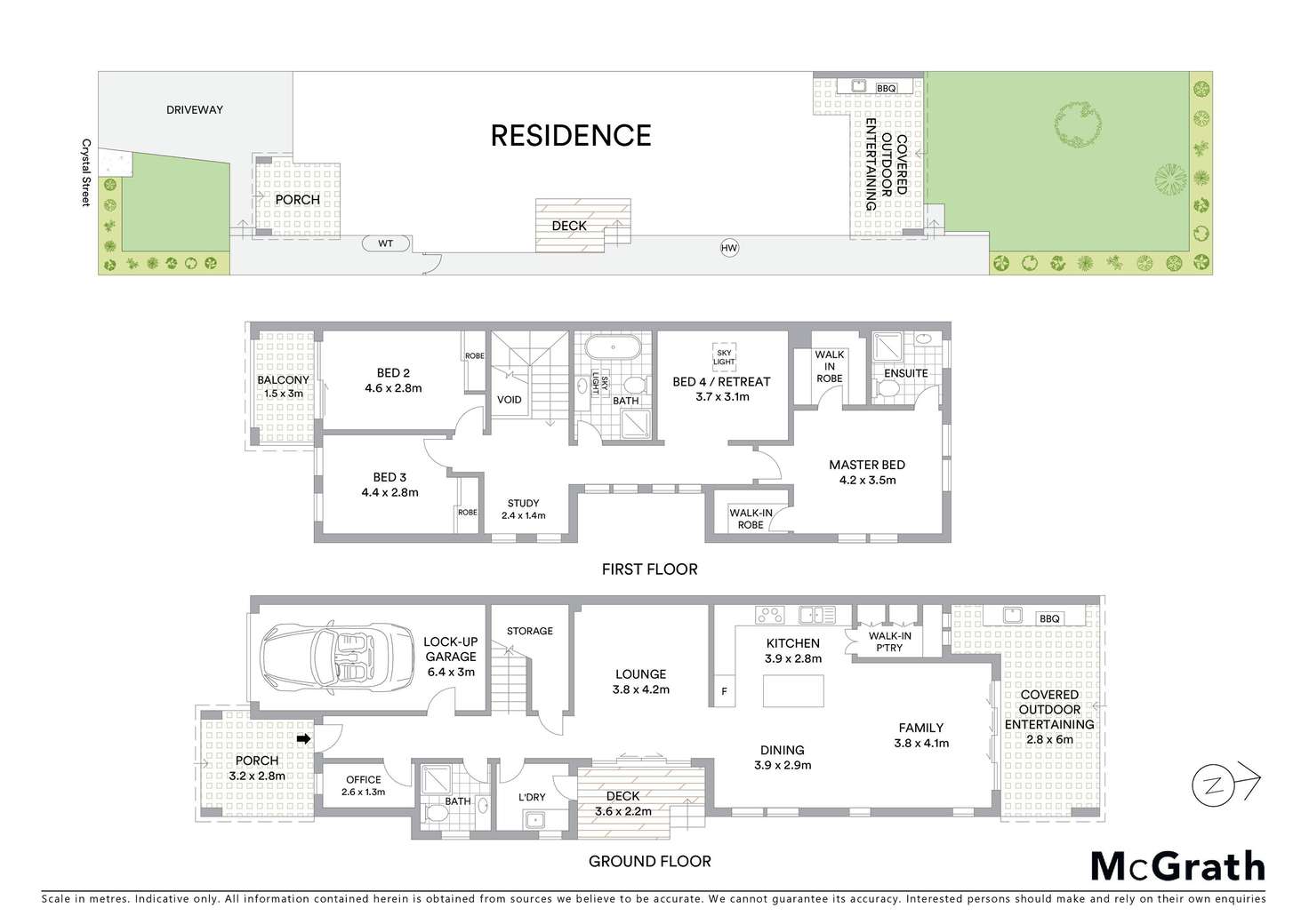 Floorplan of Homely semiDetached listing, 17A Crystal Street, Sylvania NSW 2224