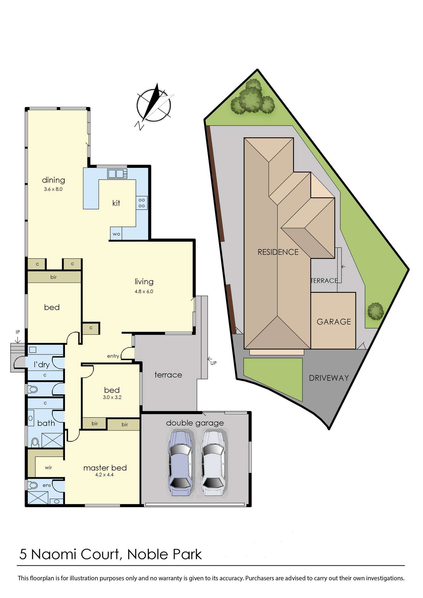 Floorplan of Homely house listing, 5 Naomi Court, Noble Park VIC 3174