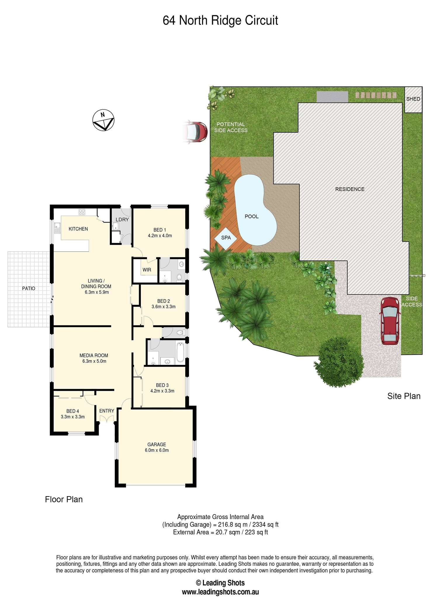 Floorplan of Homely house listing, 64 North Ridge Circuit, Deception Bay QLD 4508