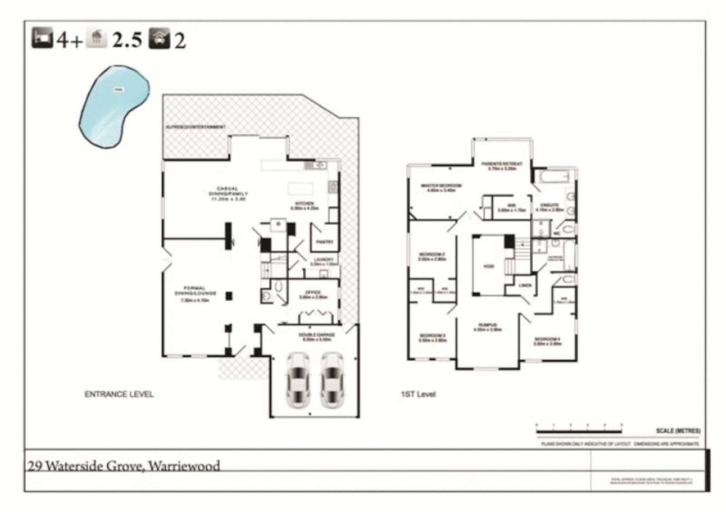 Floorplan of Homely house listing, 29 Waterside Grove, Warriewood NSW 2102