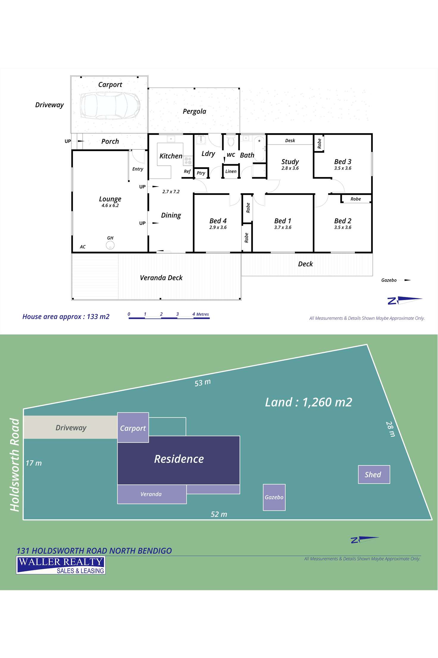 Floorplan of Homely house listing, 131 Holdsworth Road, North Bendigo VIC 3550